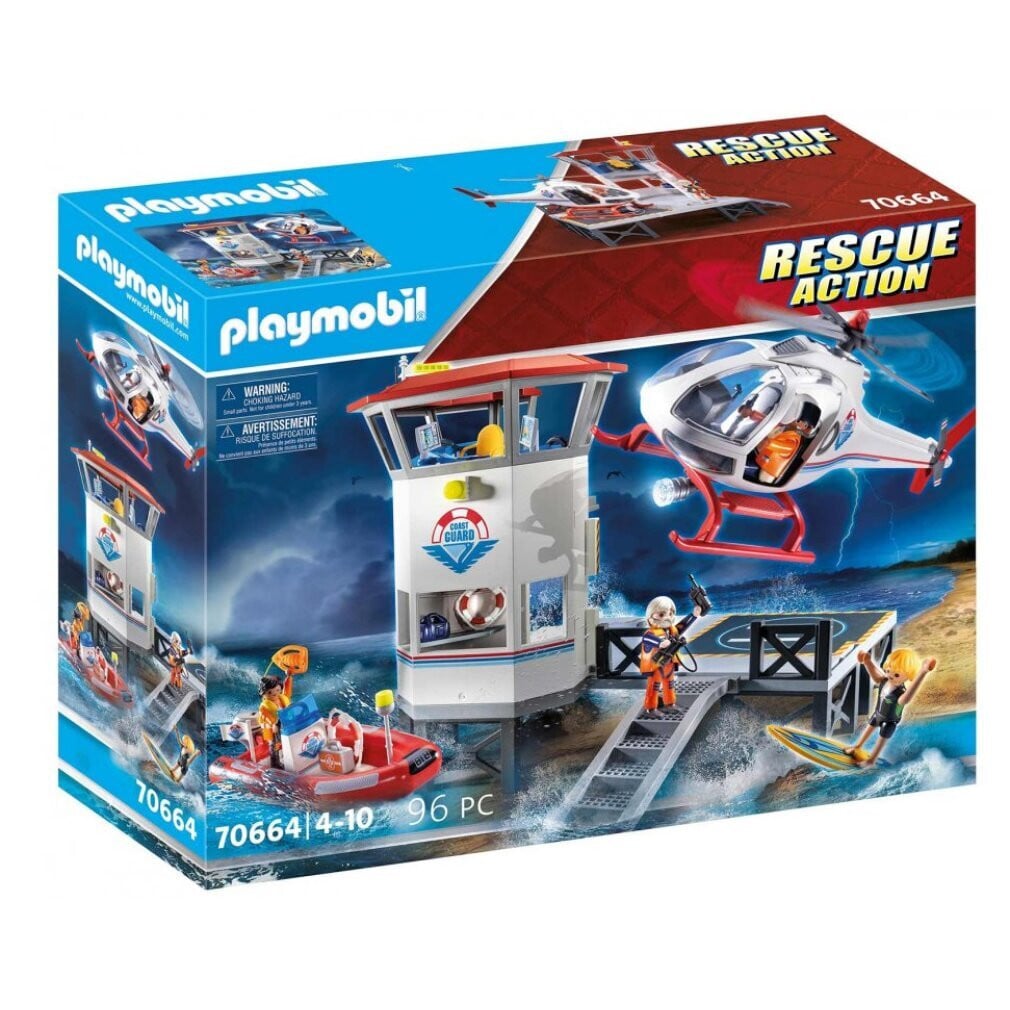 Playmobil Kustwacht hoofdkwartier Reddingsactie speelset 70664