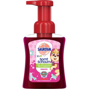 Sagrotan Seife Kids Samt-Schaum Erdbeere, Schaumseife, Pumpspender, antibakteriell, 250ml