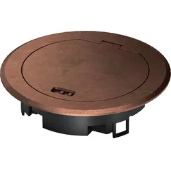 Hager BSR02MKK Metall Klappdeckel für Installationsdose R02 Alt Kupfer