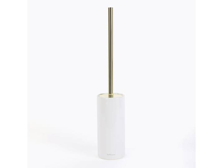 Brosse wc en porcelaine blanche