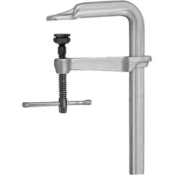 Holex, Schraubstock + Zwinge, Schwere Stahlbauzwinge mit Sonderdruckkappe Spannweite 600 mm (600 mm)