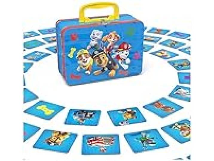 Paw Patrol - Pat Patrouille - Memo Valisette - Jeu De Société - Jeu De Mémoire Concentration 72 Cartes Pour Collecter 36 Paires Héros Chiots - Pat Patrouille Jouet - Jouet Enfant 3 Ans Et +
