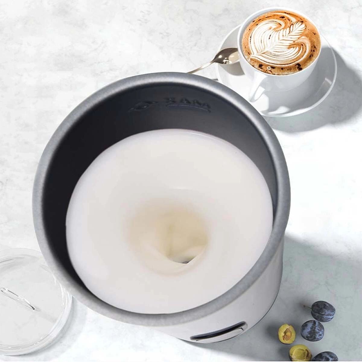 INF Mousseur à Lait Électrique Automatique avec Base Détachable, Capacité 480ml