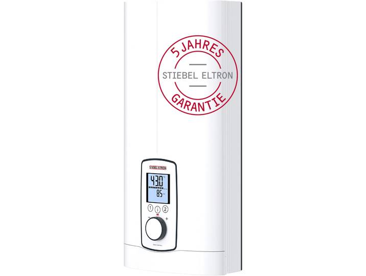 Komfort-Durchlauferhitzer STIEBEL ELTRON DHE , weiß, B:22,5cm H:46,6cm T:11,6cm, Durchlauferhitzer, Komfort-Durchlauferhitzer, 4i Technologie für immer konstante Warmwassertemperatur, 27 kW