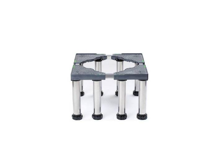 LuxusKollektion Waschmaschinenuntergestell Kühlschrank Untergestell verstellbar 45-70cm 8 Füße 25cm