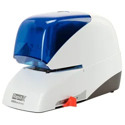 Rapid Elektrisches Flachheftgerät 5050e, 50 Blatt, weiß/blau
