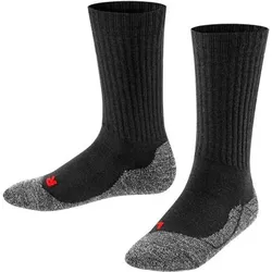 FALKE Kinder Socken Ki FALKE Active Warm SO, Größe 35-38 in Schwarz 3000