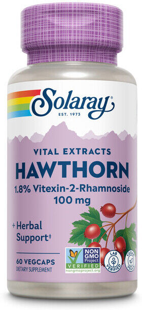 Solaray Hawthorn Extract 100 mg 60 Capsules