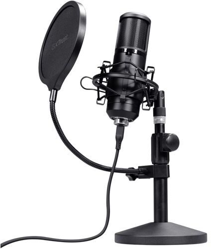 Trust Microfone Streaming  GXT 269 Emita II - Preto