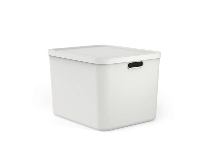 Rotho Aufbewahrungsbox Albula, Weiß, Kunststoff, 40.5x34x48.9 cm, Tragegriff, stapelbar, Ordnen & Aufbewahren, Dekoboxen & Aufbewahrungsboxen, Stapelboxen