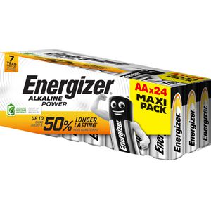 Energizer Batterien Power, Alkaline, 1,5V, 7 Jahre lagerfähig, AA / Mignon / LR6, 24 Stück