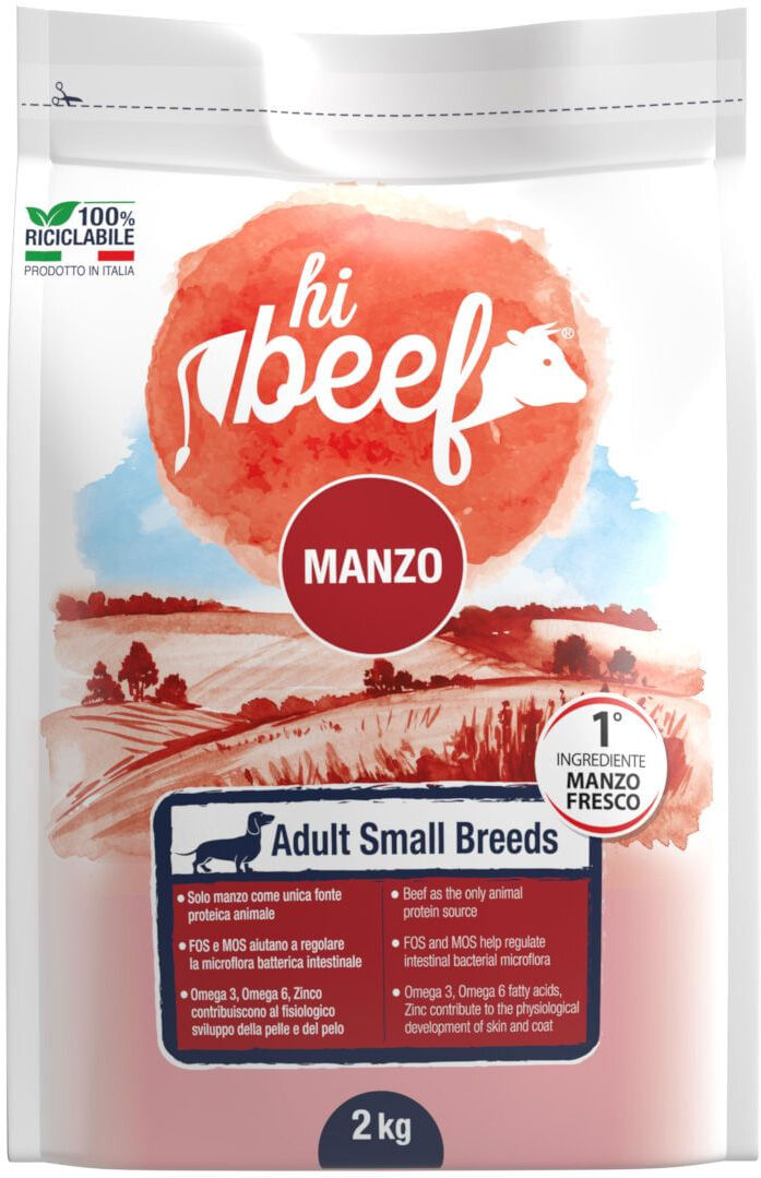 Hi Beef Dog Adult Small Breeds Manzo Fresco 2KG
