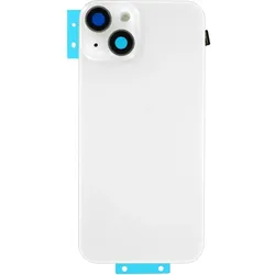 OEM Rückglas + Camera Lens + Metallplatte + MagSafe + kabelloser Ladechip + Blitzlicht für iPhone 14 Sta (Apple iPhone 14), Mobilgerät Ersatzteile, Grau