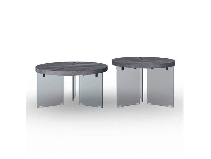 Couchtisch Moreno Grau MDF 2-er Set