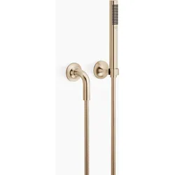 Dornbracht VAIA Schlauchbrausegarnitur mit Einzelrosetten, flowReduce-Funktion, 27808809-460010, Farbe: Champagne gebürstet