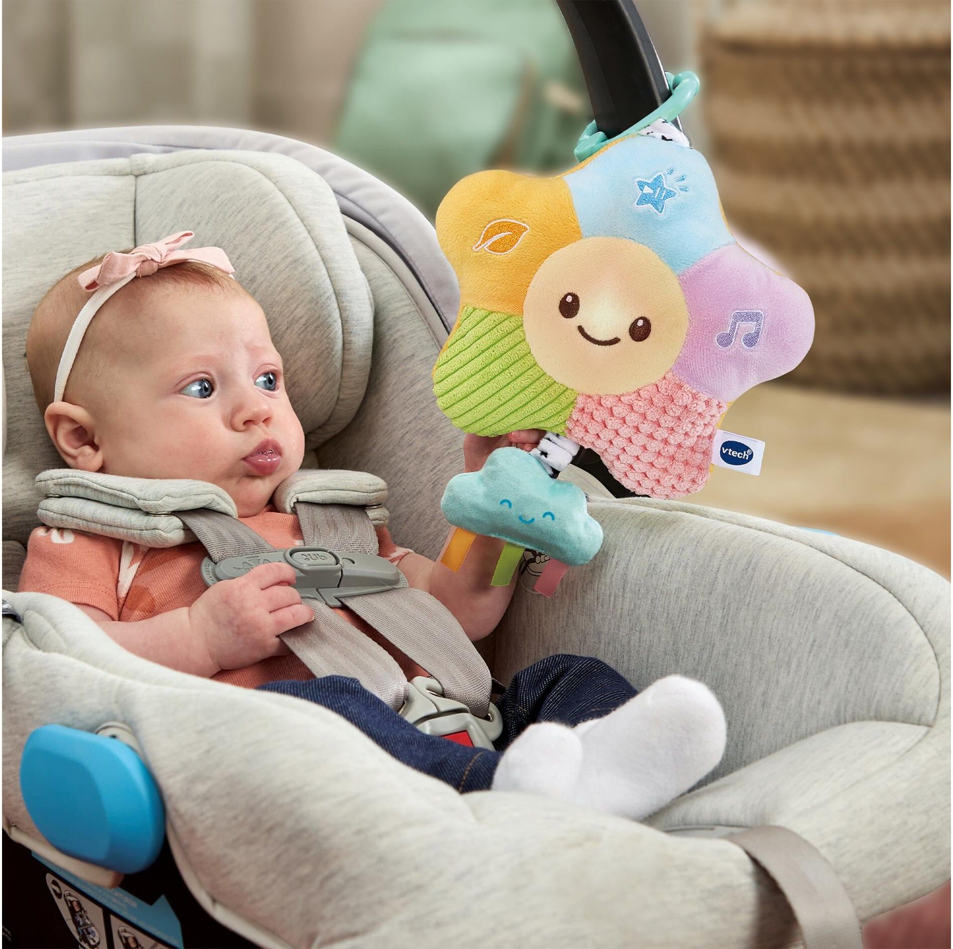 LED Nachtlicht VTECH "Lumi Veilleuse Balade Enchantée -FR-", Baby, Gr. H: 29cm, mehrfarbig, Leuchten LED Nachtlicht mehrfarbig H: 29cm