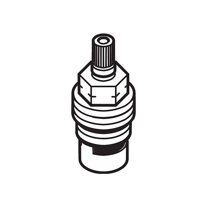hansgrohe Absperrobertiel Axor linksschließend 96351000 DN 15 Keramik
