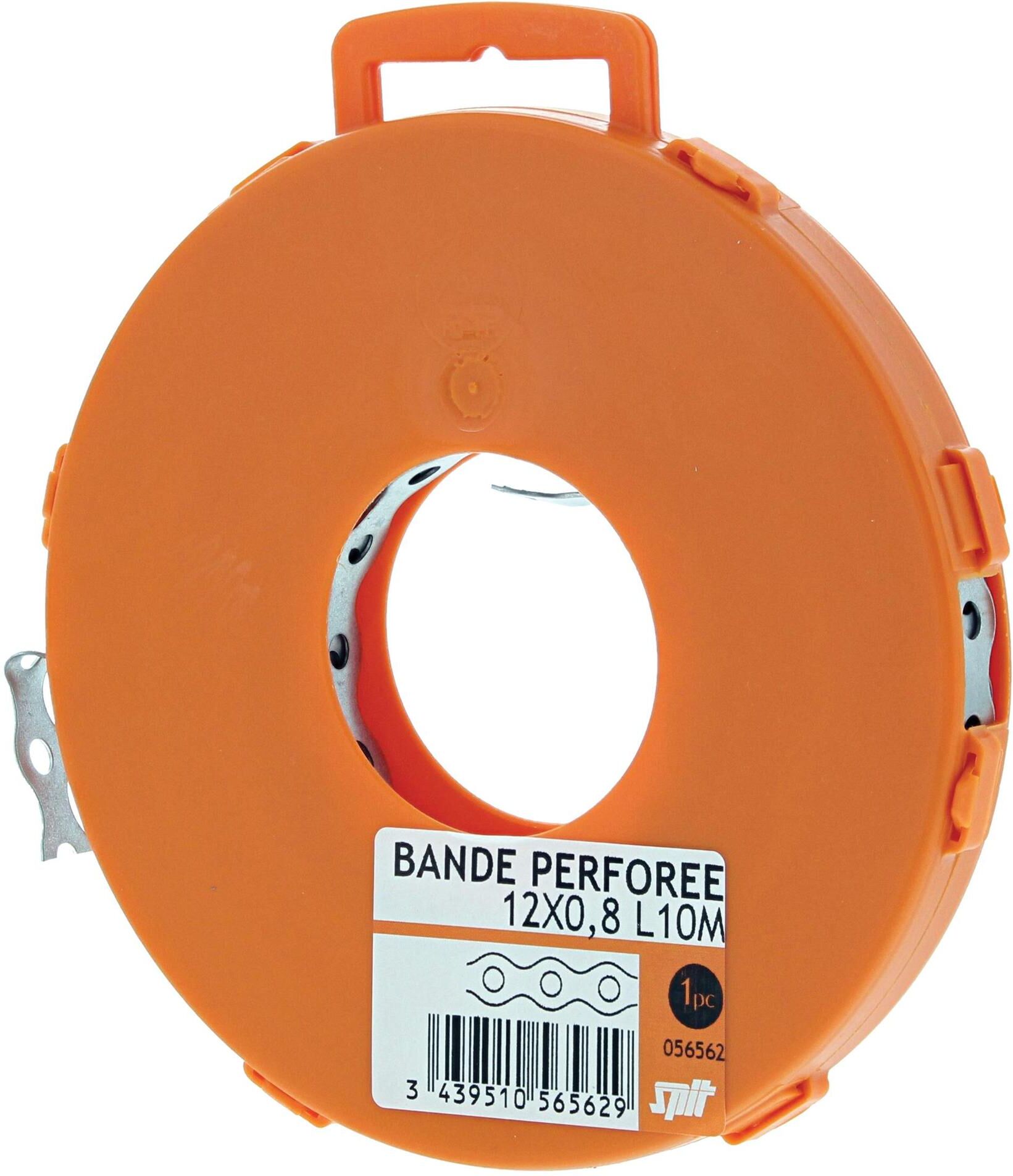 Cassette bande perforée métallique 10 m 12 x 0,8 SPIT 056562