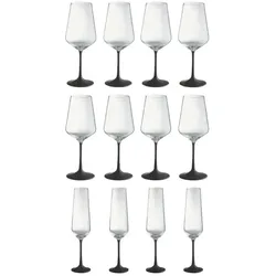 Peill+Putzler Gläserset  Alura , schwarz , Glas , Maße (cm): B: 27 H: 19