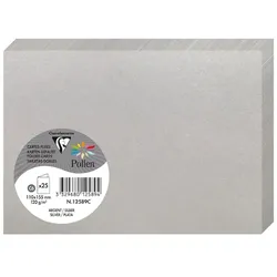 Pollen 250x Pollen, Faltkarten 110x155 mm, 210g - Silber 12589C