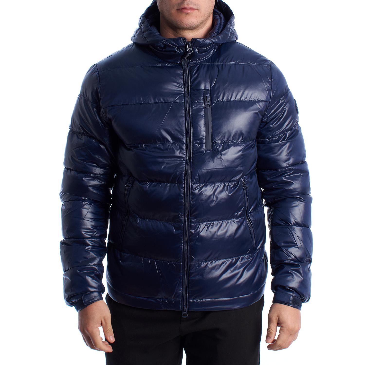 Herren Wattierte Jacke mit Kapuze 66512