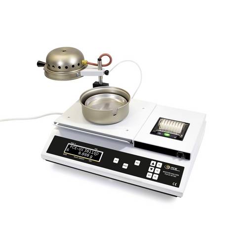 PCE Instruments Feuchtebestimmerwaage PCE-UX 3011QD |Wägebereich 220g |Heiztemperatur 360°C |eingebauter Drucker