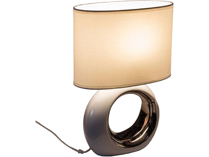 Tischlampe GLAM 41cm 60W weiss