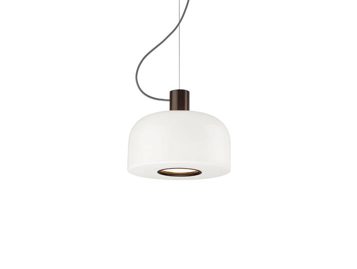 Flos - Suspension Bellhop - Marron - Verre opalin triplex - Designer Barber & Osgerby