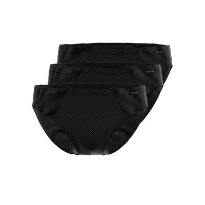 Slip AMMANN "3er Pack Mini Slip Day Modern / Cotton & More", Herren, Gr. 10, schwarz, Single Jersey, Obermaterial: 57% Modal CMD. 35% Baumwolle CO. 8% Elasthan EL., Unterhosen Slip