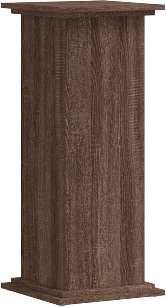 vidaXL Support pour plantes chêne marron 33x33x80 cm bois d'ingénierie