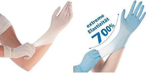 HYGOSTAR unisex Einmalhandschuhe SAFE SUPER STRETCH weiß Größe XL 100 St.
