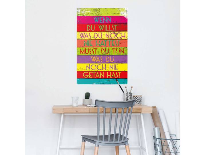 Affiche Si tu veux Papier Multicolore 61 x 92 x 0cm
