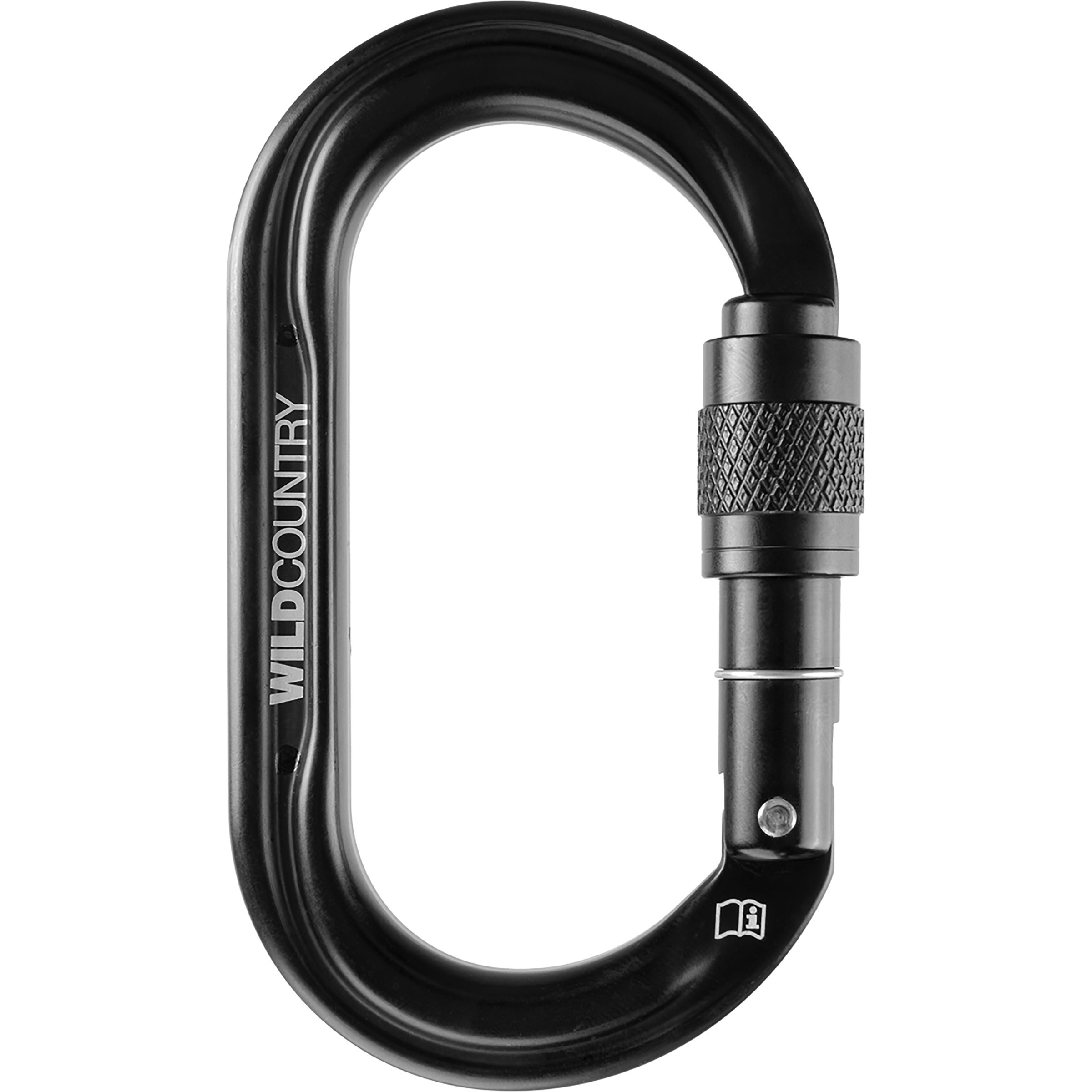 Wild Country Wildoval Screwgate Karabiner Karabiner schwarz Alpinklettern | Eisklettern