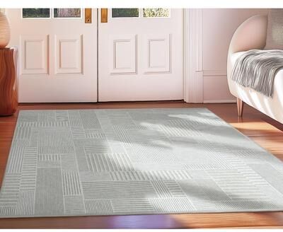 Well Woven Apollo Elemental Granite Geometric Low Pile Area Rug