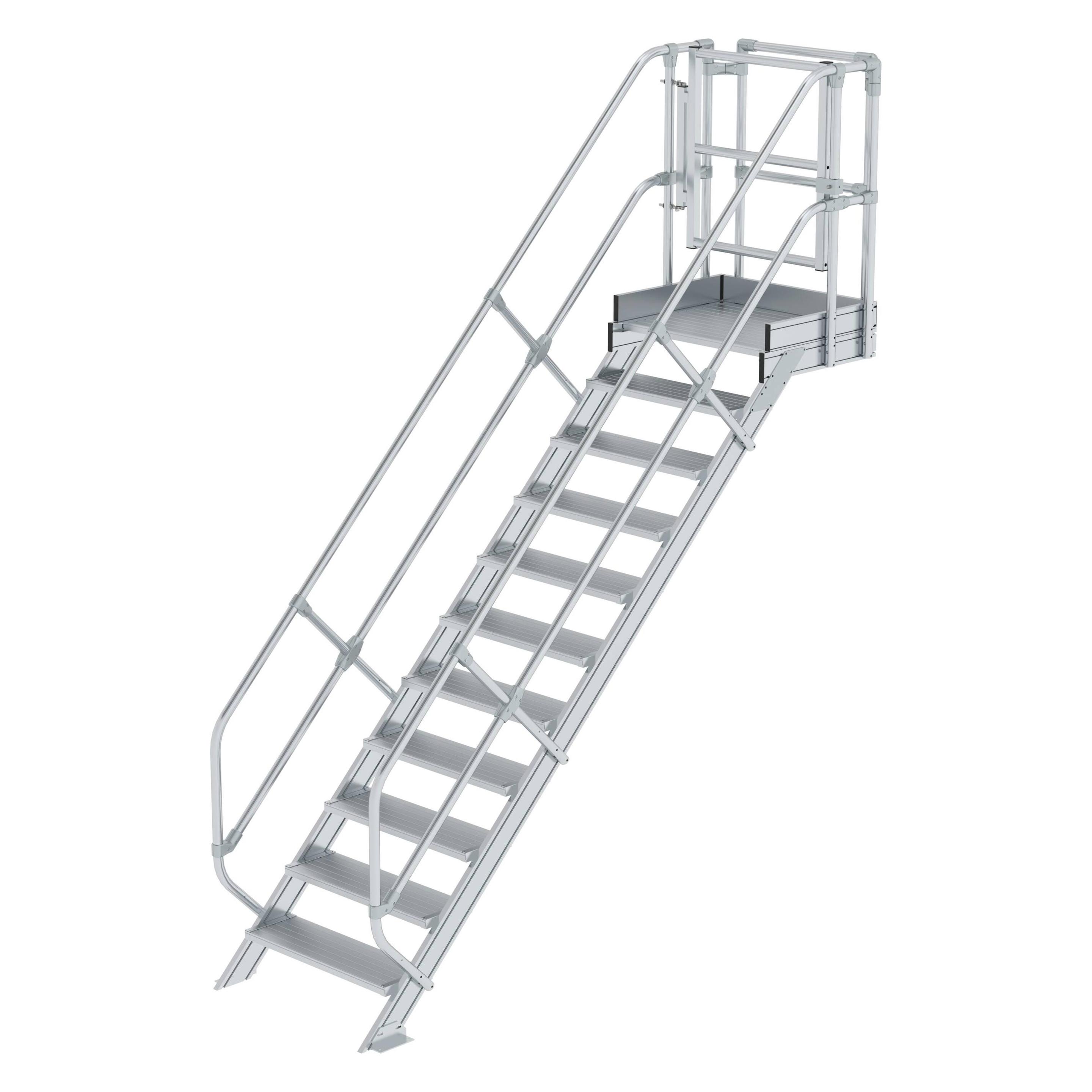 Günzburger Treppen-Modul Aluminium geriffelt 11 Stufen (632311)