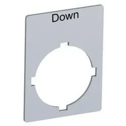 ABB Rectangularlegendplate29,6x39mmalum Textschild “Down“, für Schalter mit 1 Schaltstellung SK615552-14