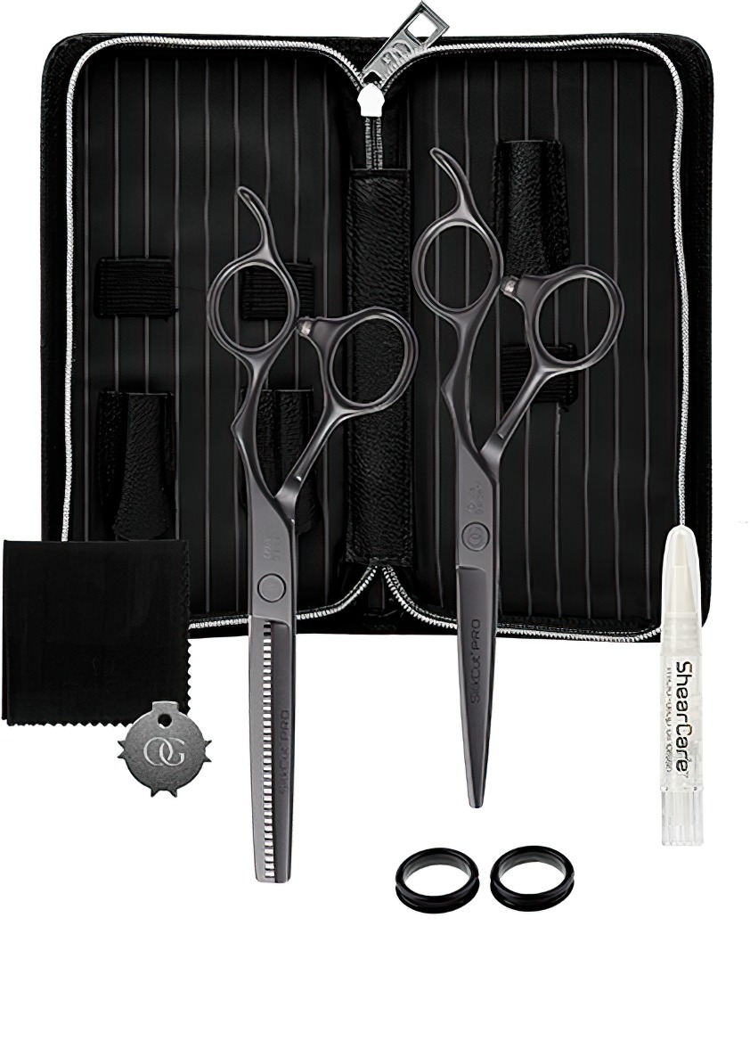 Olivia Garden SilkCut PRO Matt Black 2er Set S-1164