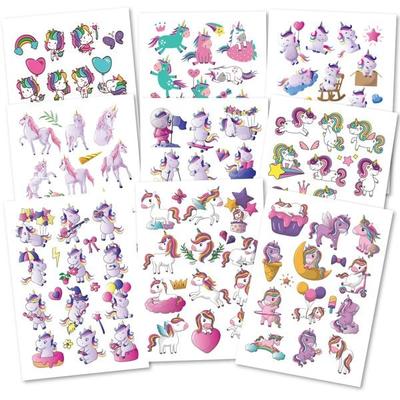 150 hautfreundliche Kindertattoos – Thema: Einhorn-Magie