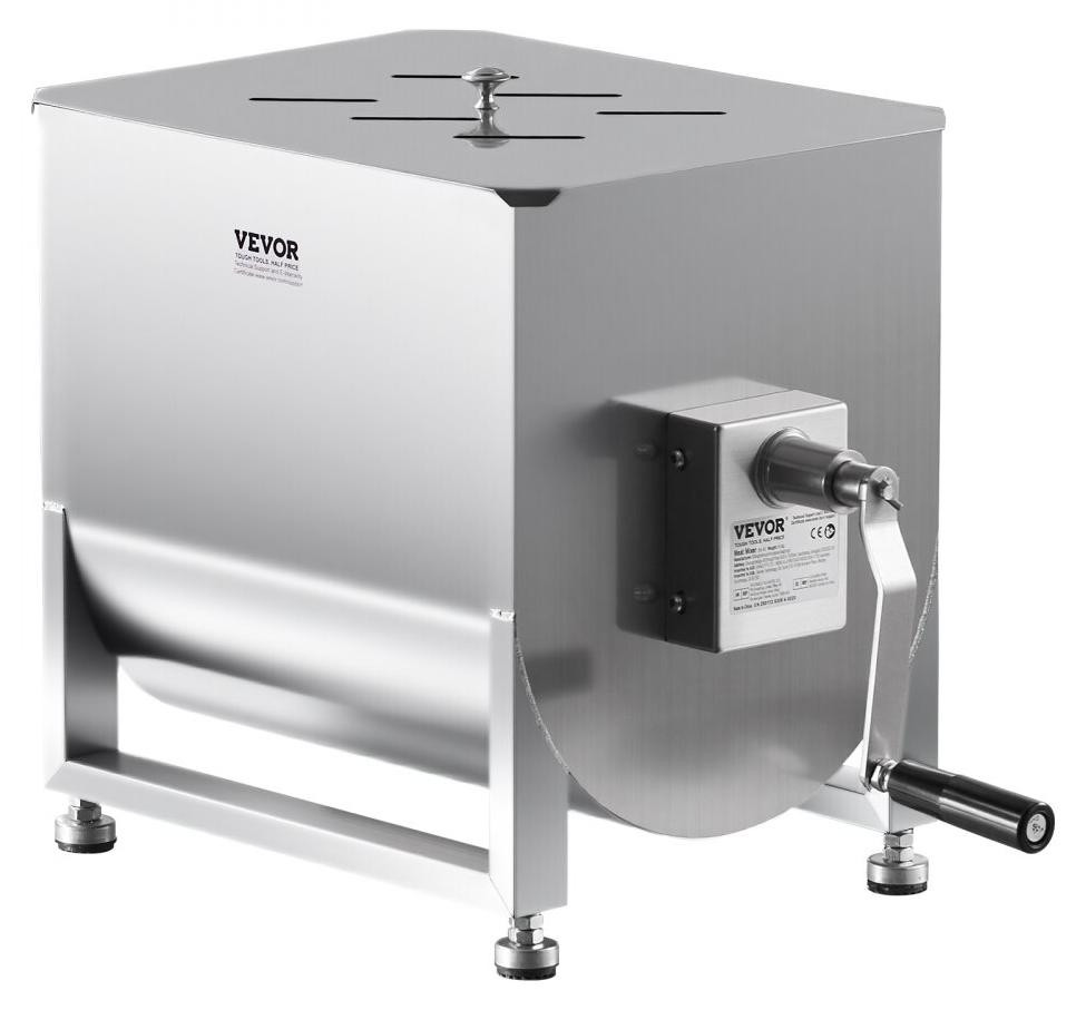 Selius Handmatige Vleesmenger 40L - 9,6 kg - Roestvrij staal - Worstmenger