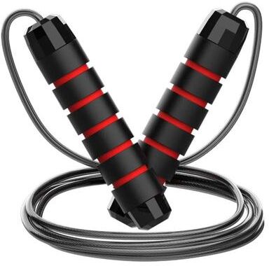 Uplift Picks Adjustable Jump Rope Steel Wire Speed Skipping Fitness Workout Rope red