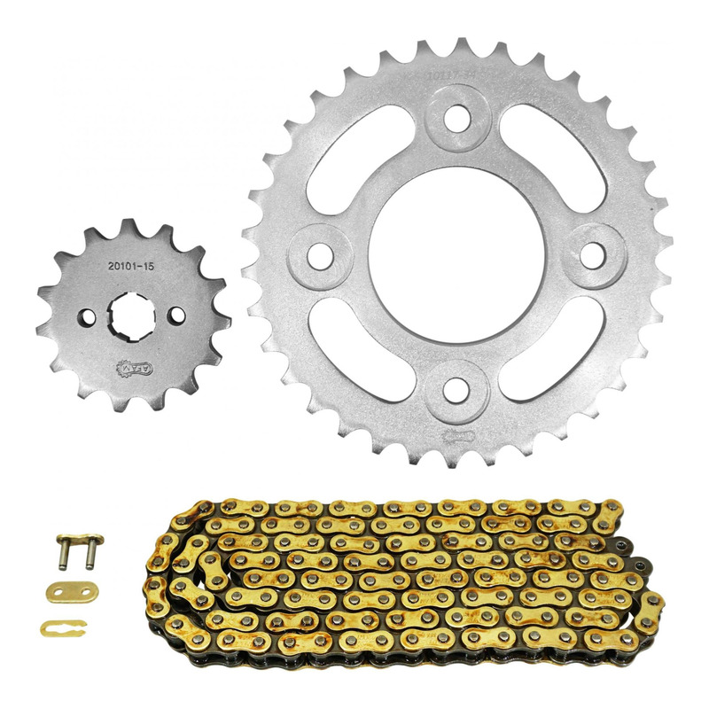 Kit chaîne AFAM 15x34 pour Honda 125 MSX 13-17 / MSX ABS 17-20