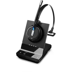 EPOS IMPACT SDW 5013 EU/UK/AUS Mono DECT Headset mit Basisstation für Softphone/PC USB-Anschluss mit (Kabellos, USB-A, Skype), Office Headset, Schwarz
