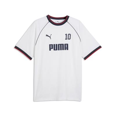 Trainingsshirt PUMA "PUMA Sport Pinnacle Fußballtrikot Herren", Herren, Gr. XL, weiß, Obermaterial: 100% Polyester. Kragen: 95% Polyester, 5% Elasthan. Einsatz: 100% Polyester, bedruckt, relaxed fit, Rundhals, Shirts