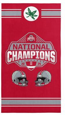 Ohio State Buckeyes NCAA 2024 FBC Parallel Beach Towel 30X60 Inches