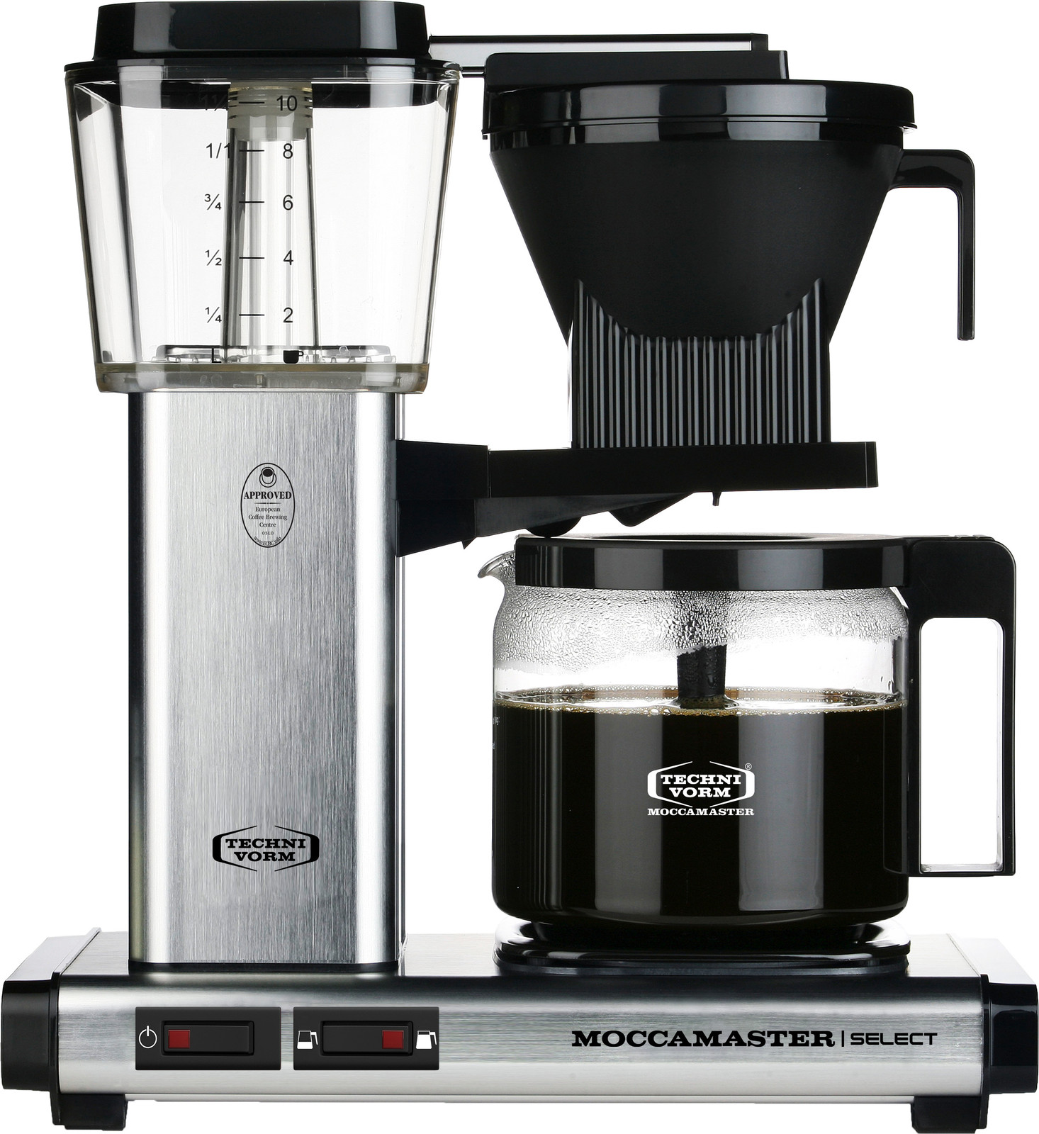 Moccamaster KBG Select filterkoffiezetapparaat, geborsteld, 1,25 liter