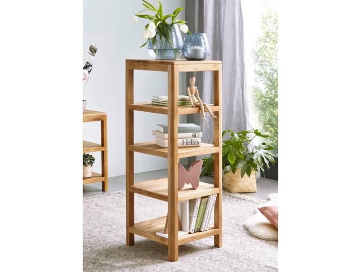 VERONA Regal, Material Massivholz, Wildeiche geölt, 106 cm