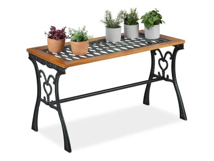 Table de Jardin rectangulaire Relaxdays