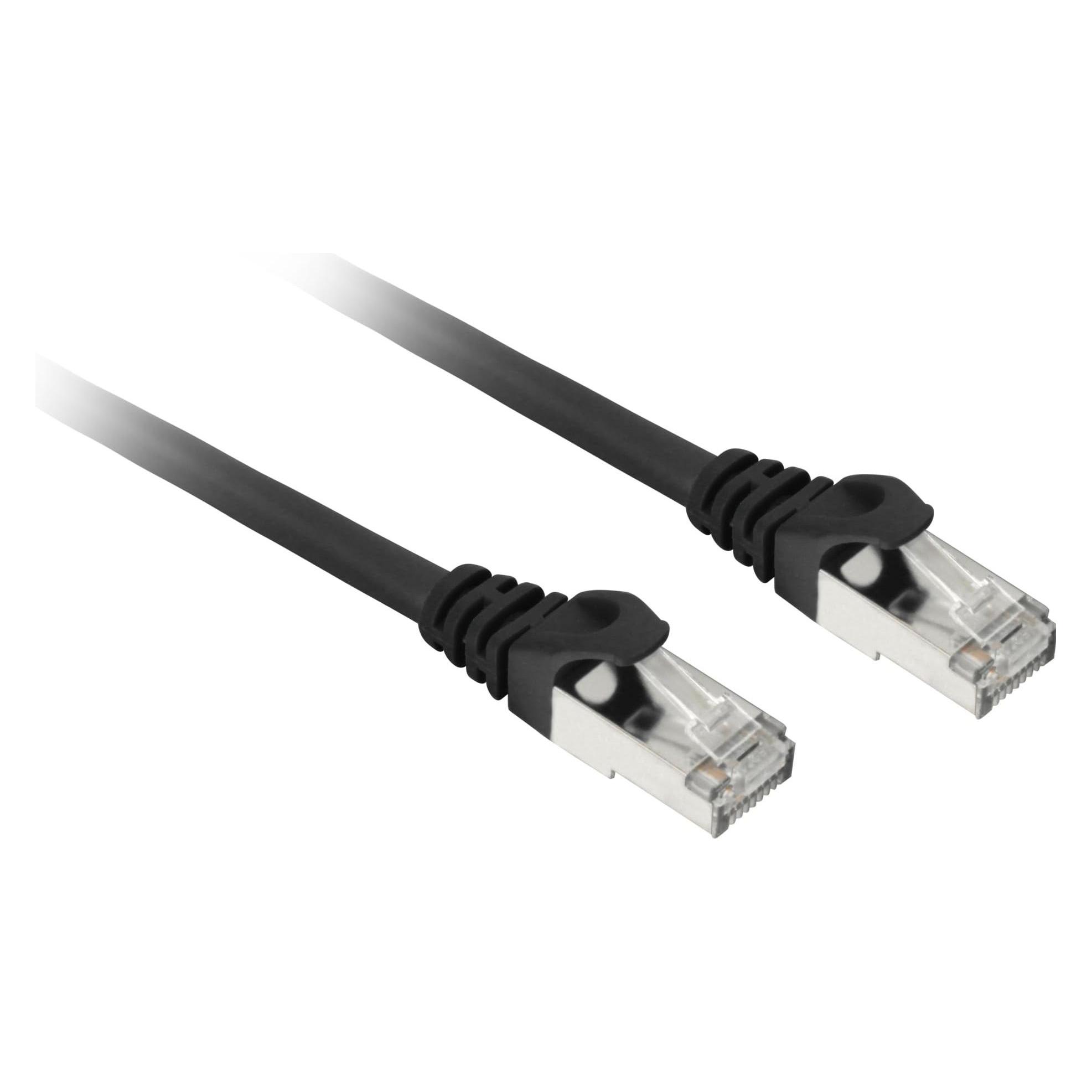 Sharkoon Patchkabel SFTP, RJ-45, mit Cat.7a Rohkabel Kabel, schwarz, 1 Meter (S/FTP, CAT7, 1 m) (4044951029334)