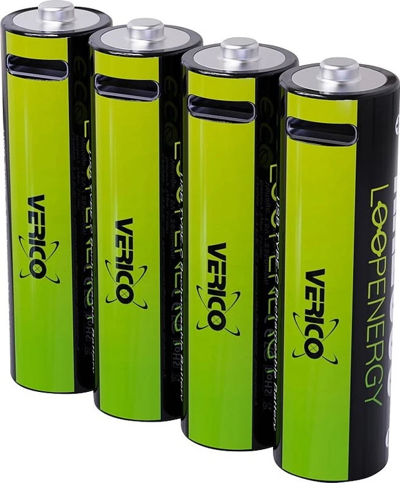 Verico LoopEnergy Li-Ion Akku AA2550, USB-C, 4er Pack retail