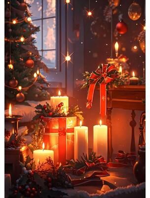 Inspired Living Vintage Santa Claus Canvas Print Christmas Wall Art For Holiday Home Decor 20x30cm f